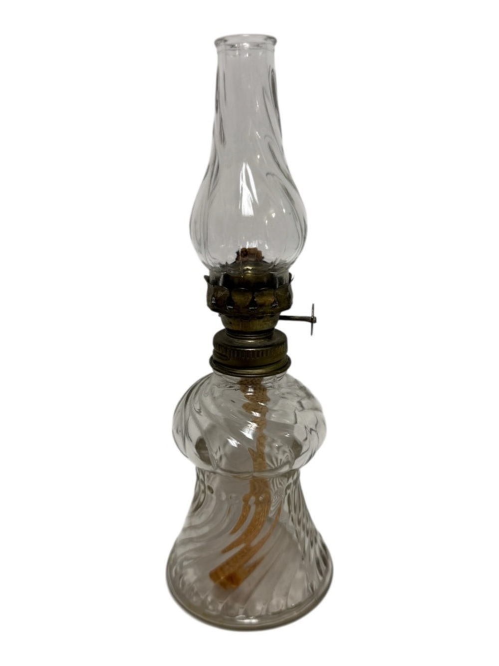 Vintage Antique Miniature Oil Lamp | Mini Hurricane Chamber Lamp